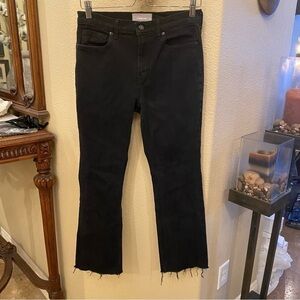 EVERLANE Women Black Frayed Hem Jeans Size 28-Fit Small